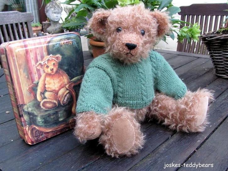 Teddybeer TEUN 35 cm - handwerk !, Verzamelen, Beren en Cherished Teddies, Nieuw, Stoffen beer, Overige merken, Ophalen of Verzenden