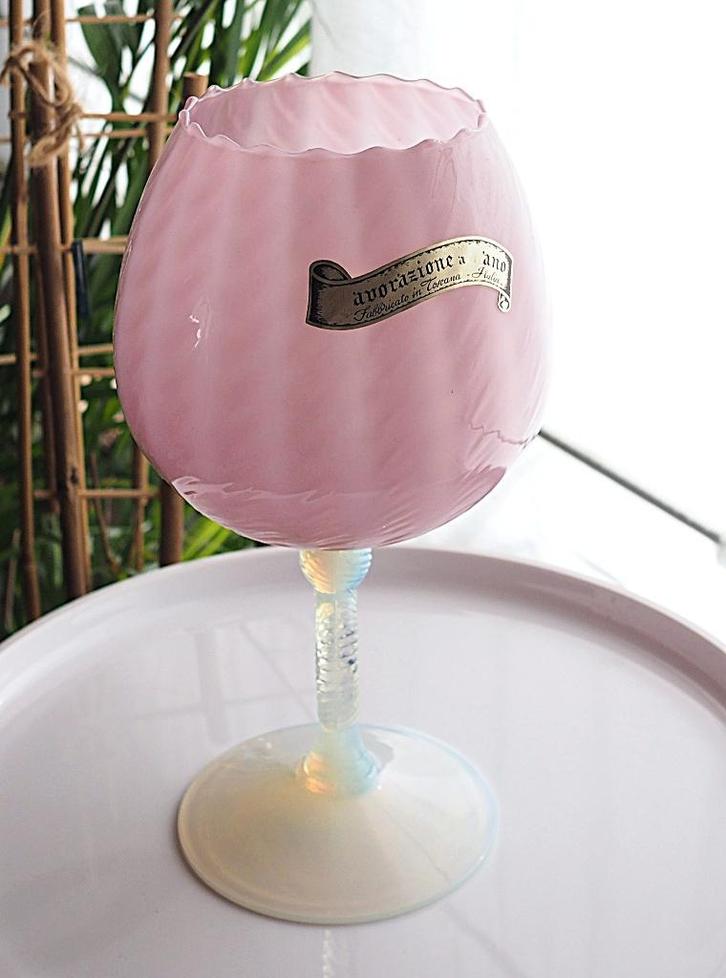 Coupe en verre faite main par Stelvia Glass Toscana, Antiquités & Art, Antiquités | Verre & Cristal, Enlèvement