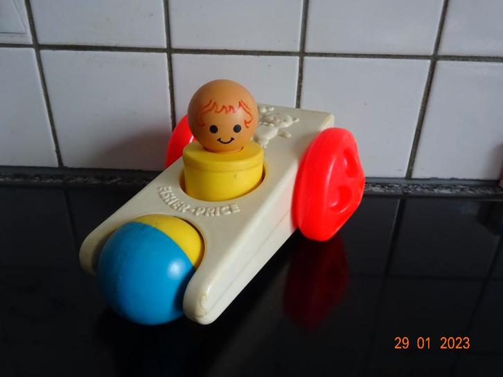 Fisher Price click'n clatter auto*VINTAGE*Made U.S.A *, Kinderen en Baby's, Speelgoed | Fisher-Price, Ophalen of Verzenden