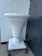 Massieve betonnen tuinvaas - bloempot., Enlèvement, Comme neuf