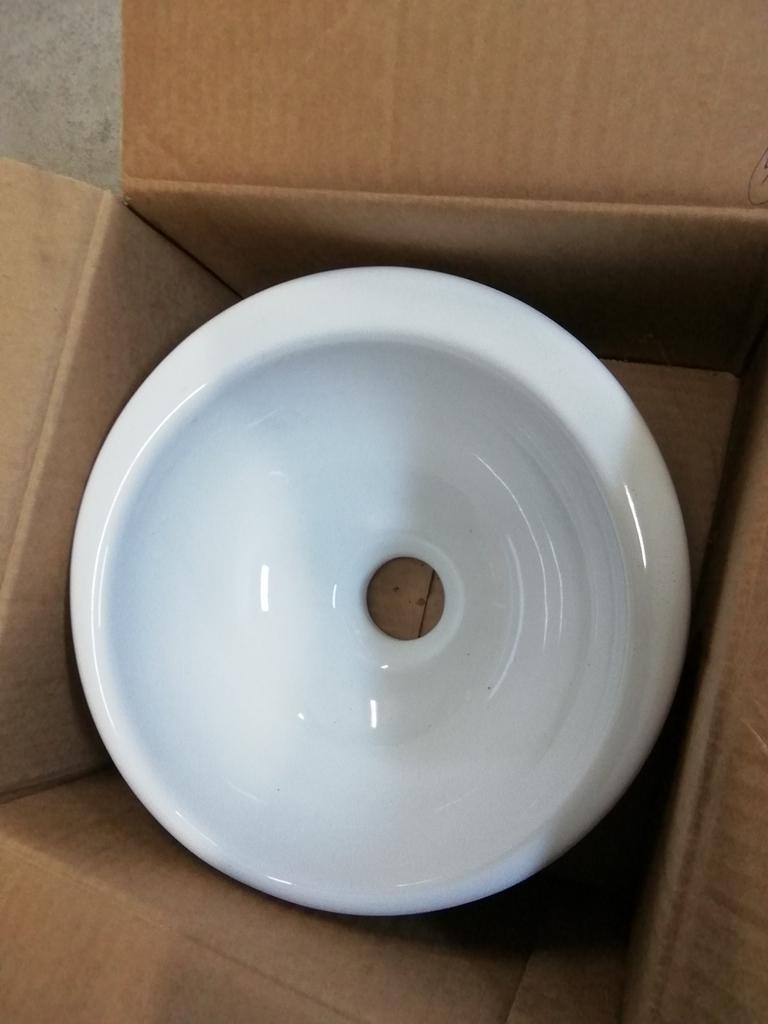 Ronde opzetlavabo, Ophalen