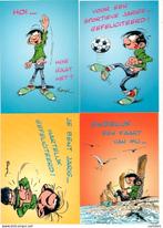 postkaarten 4 stuks Guust Flater, Ophalen of Verzenden, Guust of Robbedoes, Zo goed als nieuw, Overige typen