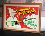 poster Carnaval de Stavelot  Moët & Chandon, Met lijst, Reclame, Rechthoekig Liggend, Gebruikt