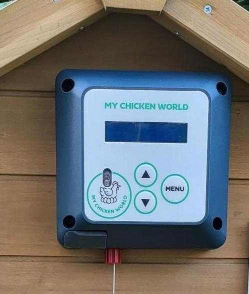 Automatische kippendeuropener My Chicken World, Dieren en Toebehoren, Pluimvee | Toebehoren, Nieuw, Overige typen, Ophalen of Verzenden