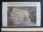 Coupure : Le monument de Charleroi Guerre, Collections, Objets militaires | Général, Envoi, Armée de terre, Photo ou Poster