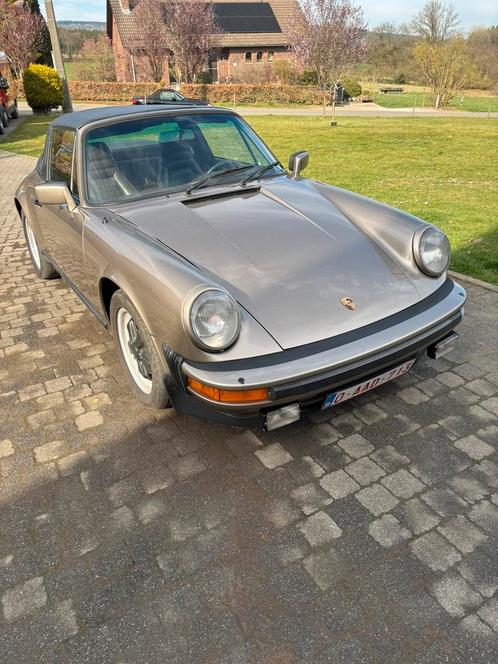 Porsche 911 Targa de 1982, Auto's, Porsche, Benzine, Cabriolet, Handgeschakeld, Overige kleuren, Bruin, Leder, Ophalen