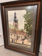 Peinture à l'aquarelle vintage KORTRIJK - Mattelaer, Enlèvement