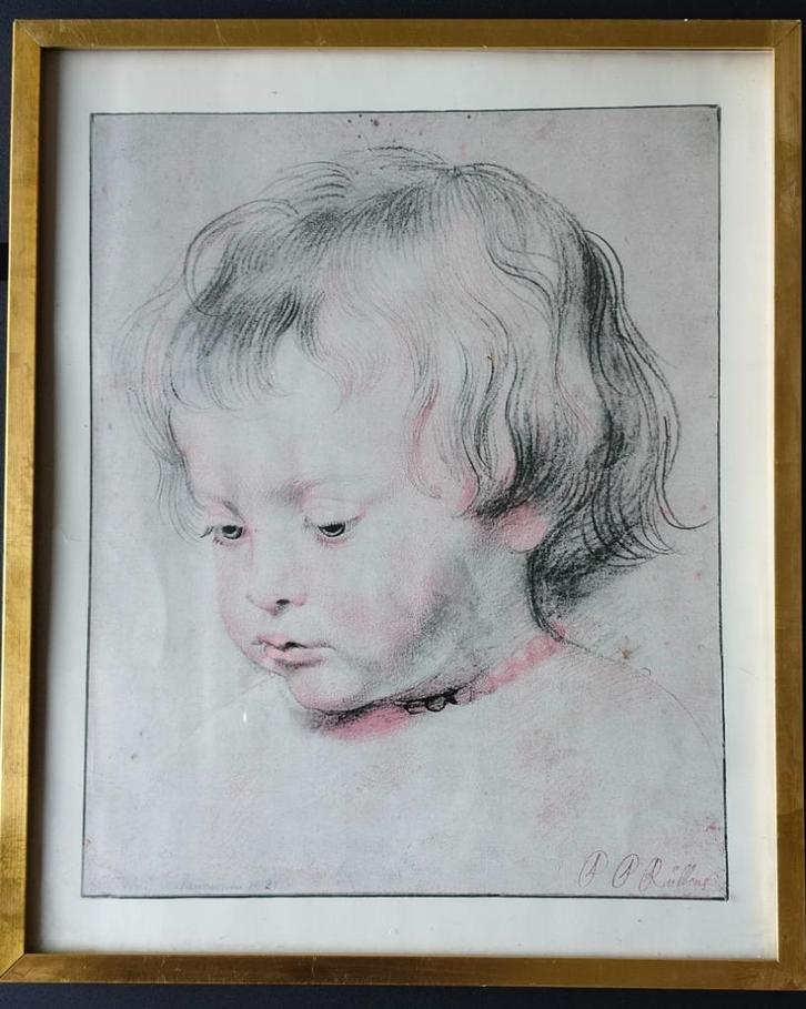 Afdruk schilderij Peter Paul Rubens Portret Nicholas Rubens, Antiek en Kunst, Kunst | Schilderijen | Klassiek, Ophalen of Verzenden