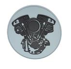 biker-patch - 3D Shovelhead motorblok, Motoren, Accessoires | Overige