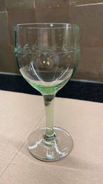 Groen sherry glas, Antiek en Kunst, Ophalen of Verzenden