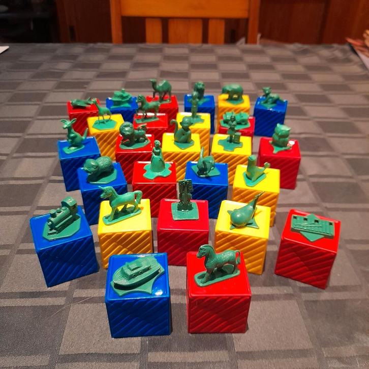 Vintage tupperware tuppertoys busy blocks complete set, Verzamelen, Speelgoed, Zo goed als nieuw, Ophalen of Verzenden