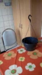 Hangpotten met hengsel - antraciet en wit, Ophalen of Verzenden, Gebruikt, Tuin