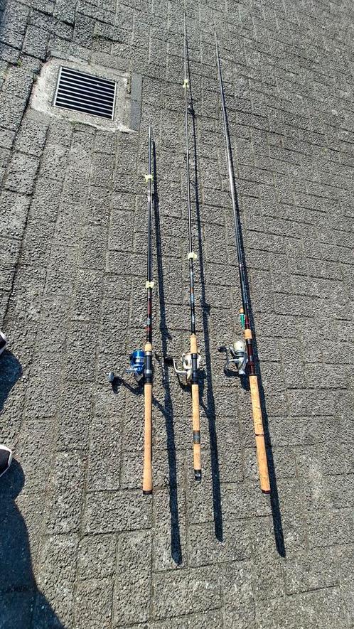 Plezant visgerief,dropschot,feeder carp enz, Watersport en Boten, Hengelsport | Algemeen, Zo goed als nieuw, Molen, Ophalen