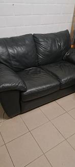 Leren zetel, Huis en Inrichting, Zetels | Zetels, Ophalen, Leder, Minder dan 75 cm, 150 tot 200 cm