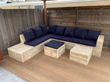 Steigerhout Lounge Hoekbank Loungeset beschikbaar voor biedingen