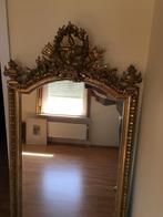 Oude spiegel met mooie ornamenten, Antiek en Kunst, 50 tot 100 cm, 150 tot 200 cm, Rechthoekig, Ophalen