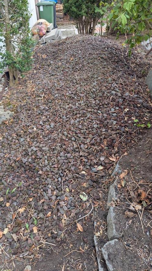 Lavasteen 2m3, Tuin en Terras, Grind, Keien en Split, Gebruikt, Overige typen, Bruin, Lava, Ophalen