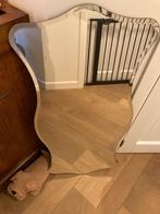 Antieke spiegel, geslepen glas aan de randen, Ophalen, Overige vormen, Minder dan 50 cm, 100 tot 150 cm