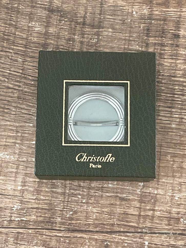 Christofle Paris servetring – zilverkleurig, elegant design, Antiek en Kunst, Kunst | Overige Kunst, Ophalen