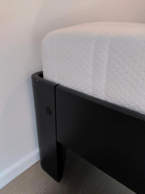 Auping Auronde bed en matras, Huis en Inrichting, Slaapkamer | Boxsprings, Gebruikt, 140 cm, 200 cm, Tweepersoons, Blauw, Ophalen