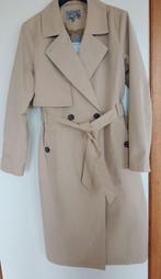 Nieuwe lange regenjas trenchcoat beige, maat 42, Nieuw, Beige, Maat 42/44 (L), Ophalen of Verzenden