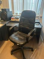 iGo bureaustoel – lederlook, verstelbaar en op wieltjes, Ophalen, Zo goed als nieuw, Zwart, Bureaustoel