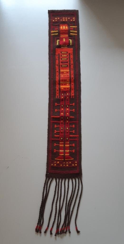 Vintage wandtapijt jaren 60-70 148cm, Antiek en Kunst, Curiosa en Brocante, Ophalen of Verzenden