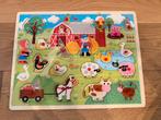 Houten legpuzzel de boerderij, Ophalen, Zo goed als nieuw