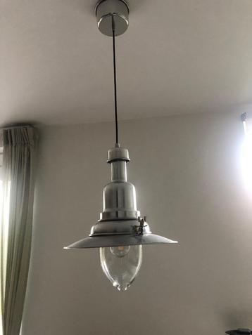 Vintage IKEA  hanglamp van geborsteld aluminium  beschikbaar voor biedingen