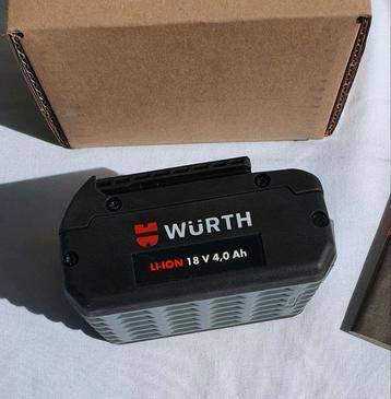 Nouvelle batterie Würth 18 V