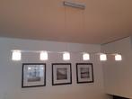 Hanglamp, 6 lichtpunten, in hoogte verstelbaar, 136cm lang, Ophalen, Zo goed als nieuw, Overige materialen, 50 tot 75 cm