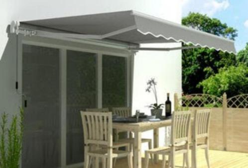 Manuele terrasluifel of zonnescherm van Hortensus, Tuin en Terras, Zonneschermen, Nieuw, Uitvalscherm, 300 cm of meer, 250 cm tot 450 cm