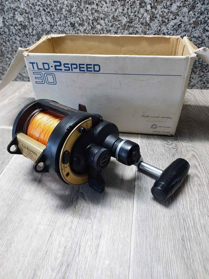 Reel Shimano TLD-30-2-speed, Watersport en Boten, Hengelsport | Zeevissen, Zo goed als nieuw, Molen, Ophalen of Verzenden