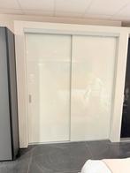 2x schuifdeuren in glas beige, Enlèvement, Comme neuf, Verre