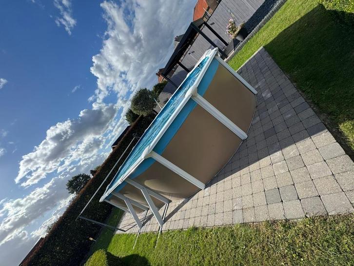 zwembad, Tuin en Terras, Zwembaden, Zo goed als nieuw, Overige typen, 120 cm of meer, 400 cm of meer, 300 cm of meer, Ovaal, Ophalen