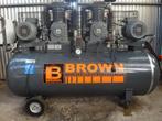 Bruine compressor van 500 L, Doe-het-zelf en Bouw, Compressors, Ophalen, Mobiel, Gebruikt, 800 liter/min of meer