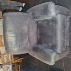 2 grijze stoffen zetels, waarvan 1 relax, Enlèvement, Comme neuf