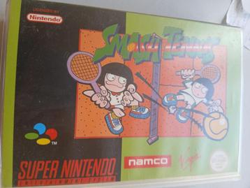 Smash tennis, super Nintendo, zeer zeldzaam.