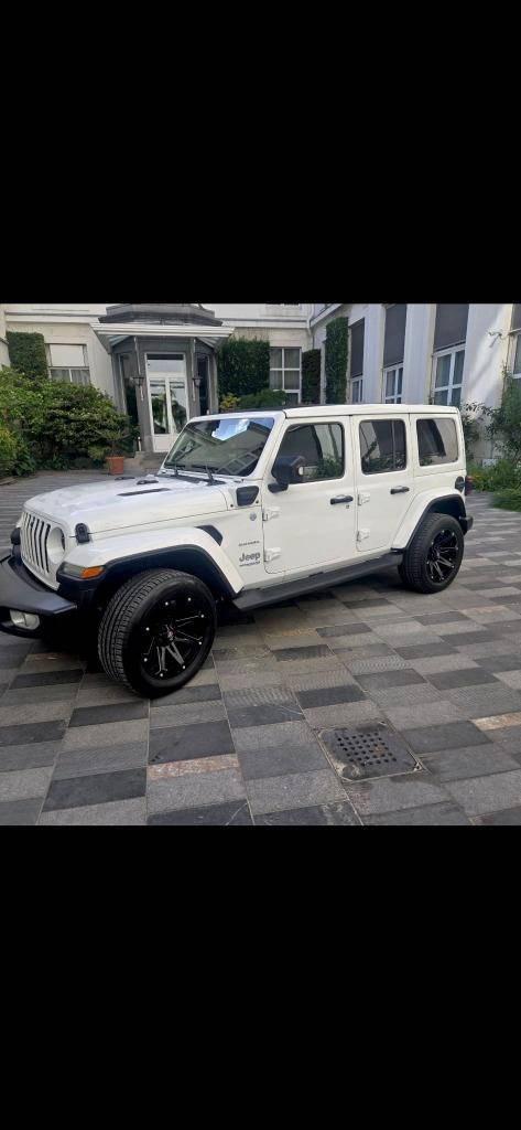 JEEP WRANGLER SAHARA 2.0TURBO 379CV 4Xe PHEV TOIT OUVRANT, Auto's, Jeep, Bedrijf, Te koop, Wrangler, 360° camera, 4x4, ABS, Achteruitrijcamera