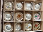 Vintage kerstballen glas per stuk of per doos - retro kerst, Enlèvement