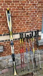 Skilatten en stokken voor beginners maat 44-45, Sport en Fitness, Skiën en Langlaufen, Gebruikt, 160 tot 180 cm, Ophalen