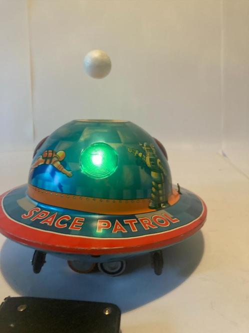 Ruimteschotel UFO Tin Toy X-15 Vintage Japan Robby Ro, Verzamelen, Speelgoed, Zo goed als nieuw, Ophalen of Verzenden