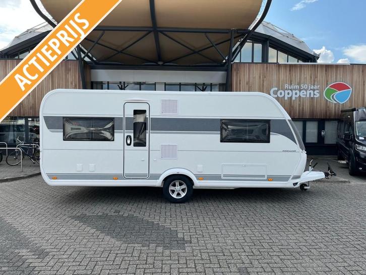 Hobby Excellent 560 CFE 2025 MEGA KORTING!, Caravans en Kamperen, Caravans, tot en met 4, 1250 - 1500 kg, Rondzit, Hobby, Lengtebed