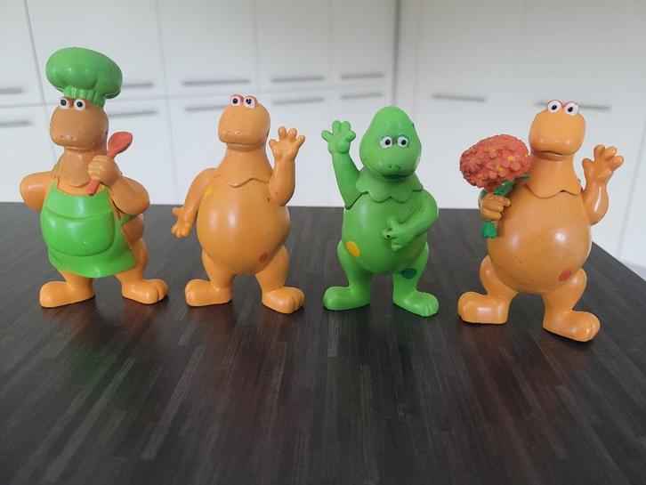 Set van 4 vintage CASIMIR figuren (9 cm) Izard Brunier, Verzamelen, Beelden en Beeldjes, Gebruikt, Overige typen, Ophalen of Verzenden