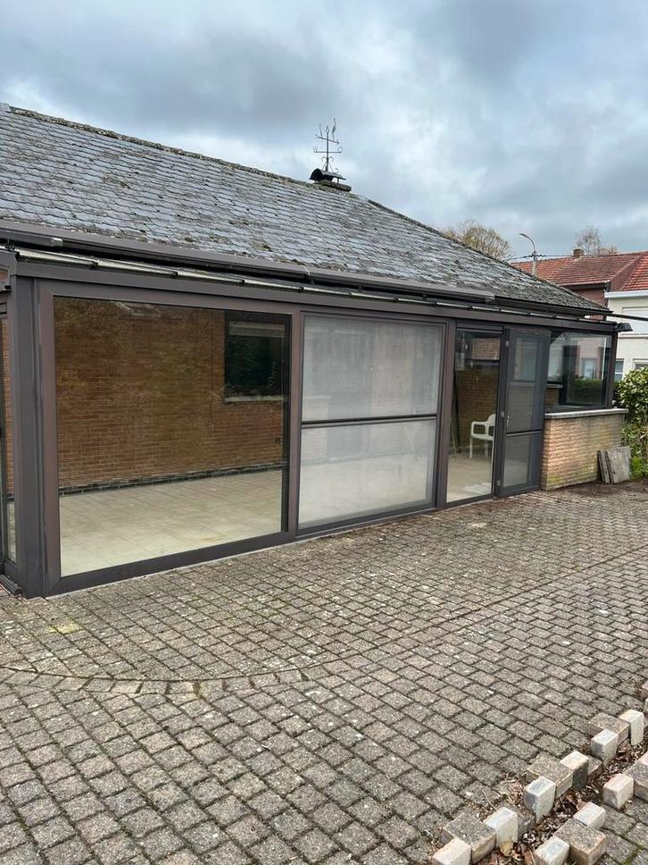 Grote veranda met dubbel glas en electrisch zonnescherm, Tuin en Terras, Overkappingen, Gebruikt, Veranda, Ophalen