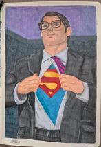 Christoper Reeve - Superman portret origineel, Ophalen of Verzenden