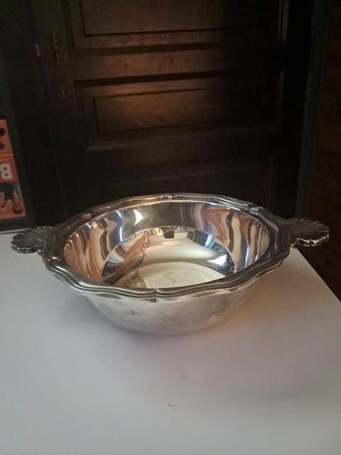 Christofle zilverkleurige schaal, Antiek en Kunst, Antiek | Zilver en Goud, Zilver, Ophalen