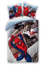 Spiderman Dekbedovertrek 140 x 200 - Triplet - Katoen Marvel, Neuf, Garçon, Gris, Enlèvement ou Envoi