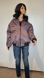 Dames winterjas, maat medium, kleur donkerpaars blinkend, Ophalen of Verzenden