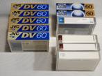 6x JVC MiniDV cassettes 60m sealed nieuw, 2x TDK DVM 60m sea, JVC, Ophalen of Verzenden, Mini DV, Band, Disc of Geheugen